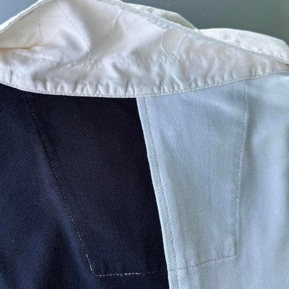 Nautica polo shirt in white and navy - Picture 5 of 8